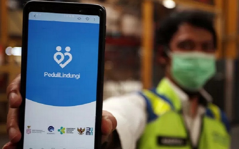 Pemerintah Uji Coba Pedulilindungi di Pasar Tradisional