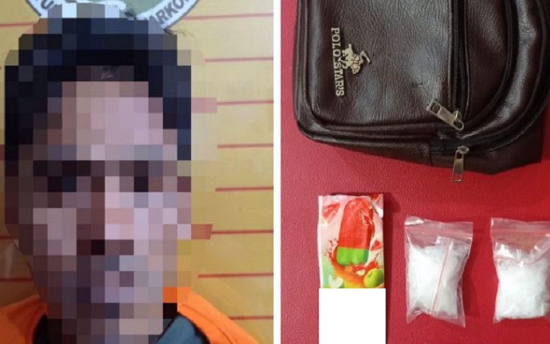 Ditolong Polisi saat Kecelakaan, Pria Ini Ketahuan Simpan Sabu Dalam Bungkus Es Krim 