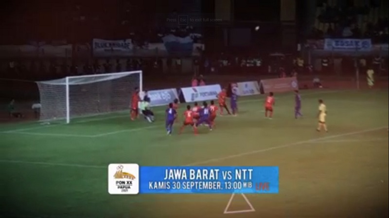 Sepak Bola NTT Lawan Juara Bertahan Jabar di PON XX Papua 2021, Tonton Keseruannya Live di iNews