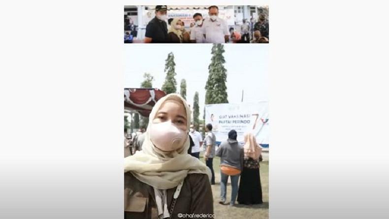 Chacha Frederica, Istri Bupati Kendal Senang Lihat Antusias Warga saat Vaksinasi Perindo