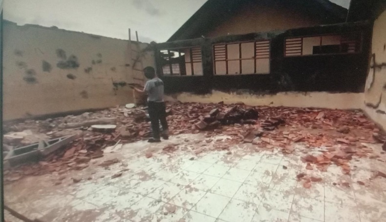 Atap Kelas SMPN 1 Pagelaran Cianjur Ambruk, 2 Pekerja Luka-Luka