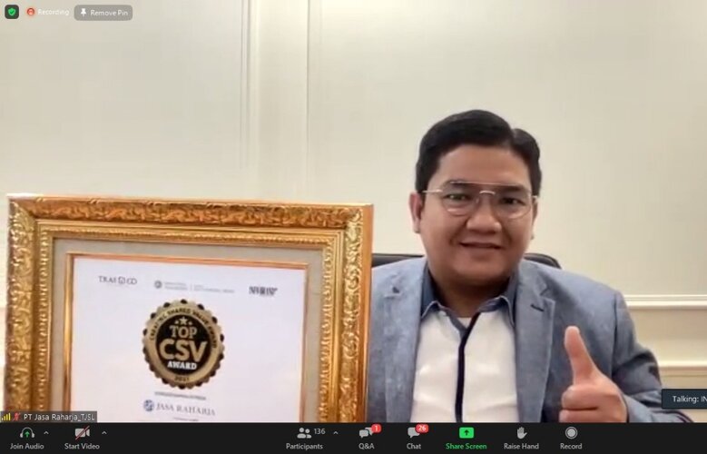 Munadi Herlambang Bawa Jasa Raharja Raih TOP CSV Award 2021