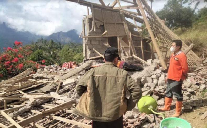 Gempa Bali, 90 Persen Rumah Warga di Desa Ban Karangasem Rusak Parah