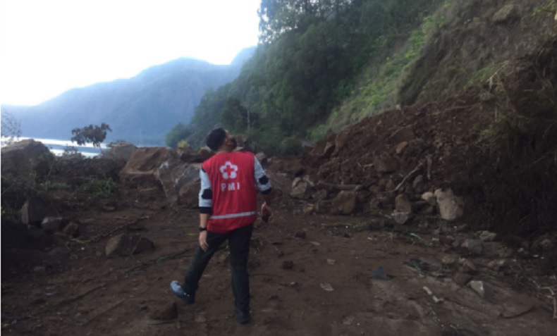 Gempa Bali, 3 Desa di Kintamani Terisolasi akibat Jalan Tertutup Longsor