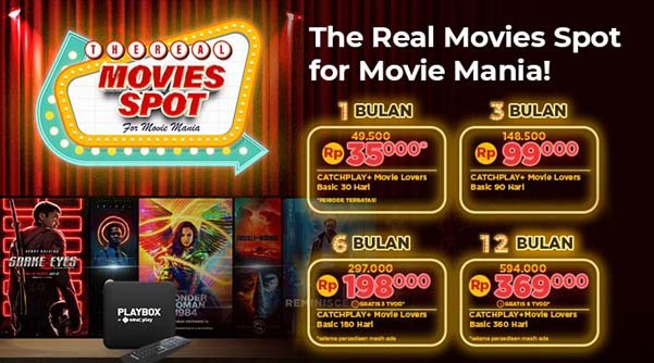 Kolaborasi PLAYBOX x CATCHPLAY+ Hadirkan 4 Promo Paket Berlangganan