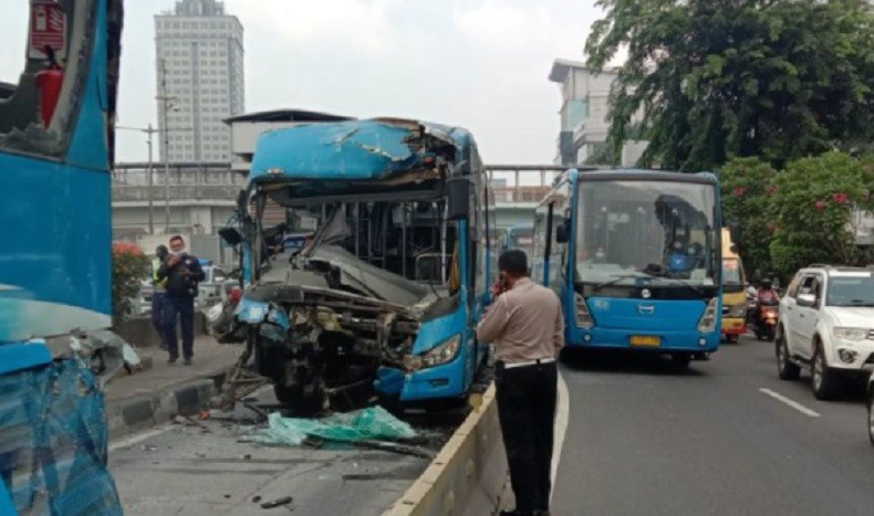 Kecelakaan Transjakarta, Sopir yang Tewas Jadi Tersangka