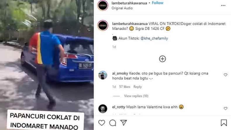 Viral Pemuda Bawa Mobil Dikejar Pegawai Minimarket Curi Cokelat dan Celana Dalam