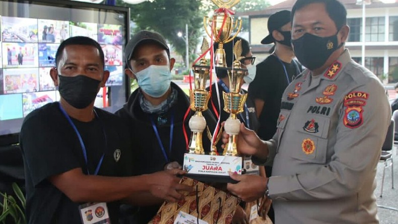 Tim Destroyer Art Kota Bitung Jadi Jawara Bhayangkara Mural Festival 2021 