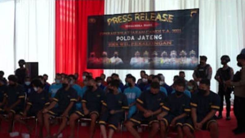 Operasi Sikat Jaran Candi, Polres Pekalongan Ringkus 46 Pelaku Kejahatan