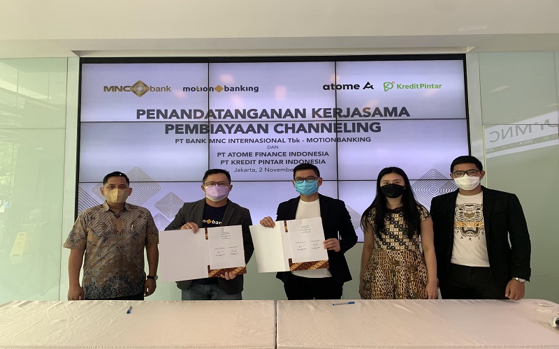MNC Bank Jalin Kerja Sama Pembiayaan Channeling dengan PT Atome Finance dan PT Kredit Pintar  