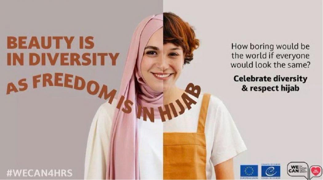 Diprotes Prancis, Dewan HAM Eropa Tarik Poster Kampanye Hormati Hijab