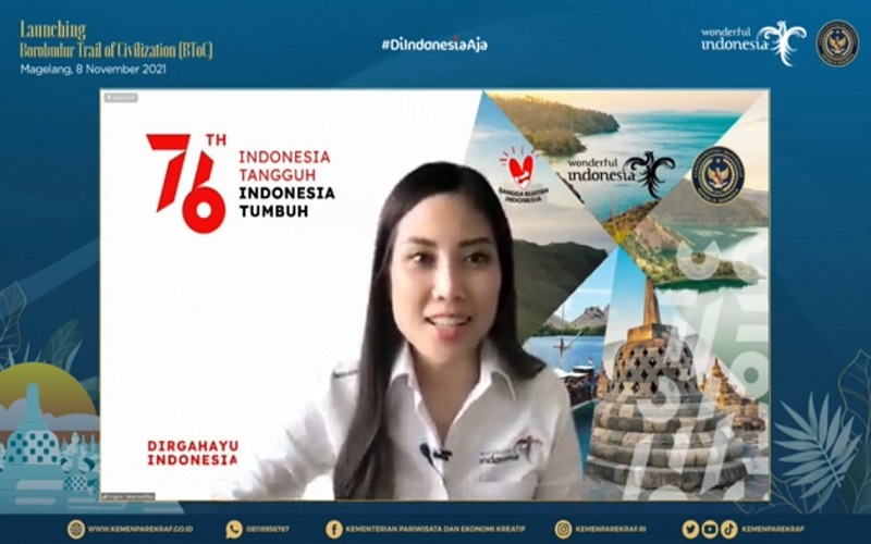 Wamenparekraf Angela Tanoesoedibjo Luncurkan Borobudur Trail of Civilization
