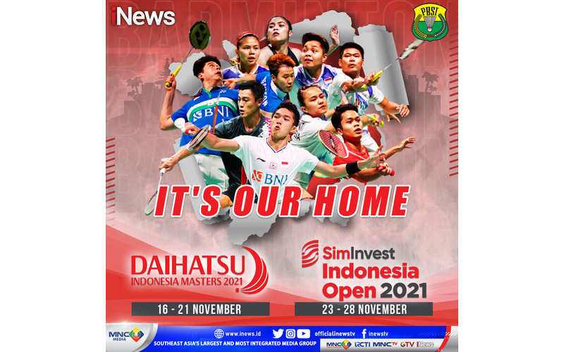 Indonesia Masters 2021 Semakin Dekat! Saksikan Duel Para Atlet Terbaik di iNews
