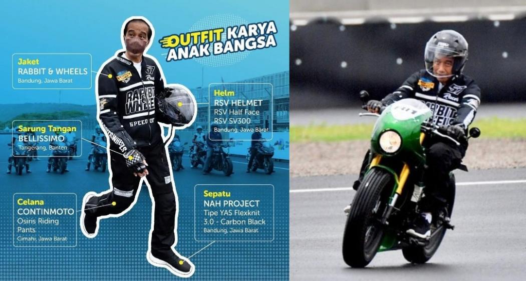 Pakai Produk Lokal, Ini Rincian Harga Outfit Presiden Jokowi di Sirkuit Mandalika 