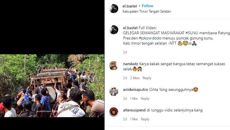 Viral Ribuan Warga Arak Patung Jokowi Seberat 700 Kg ke Puncak Gunung di NTT: Kami Bangga