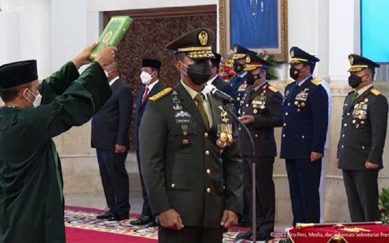 Jenderal Andika Perkasa Resmi Jadi Panglima TNI 