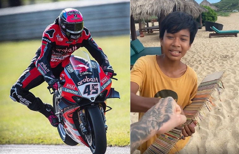 Jelang Balapan WSBK 2021, Pembalap Scott Redding Puji Bocah Mandalika Penjual Gelang