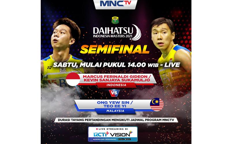 Satu-satunya Wakil Tuan Rumah, Minions Vs Duo Malaysia di Semifinal Indonesia Masters 2021