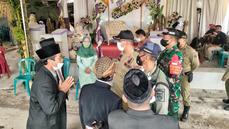 Waspada Covid-19, Satpol PP Sukoharjo Terjunkan Tim Pantau Acara Hajatan 