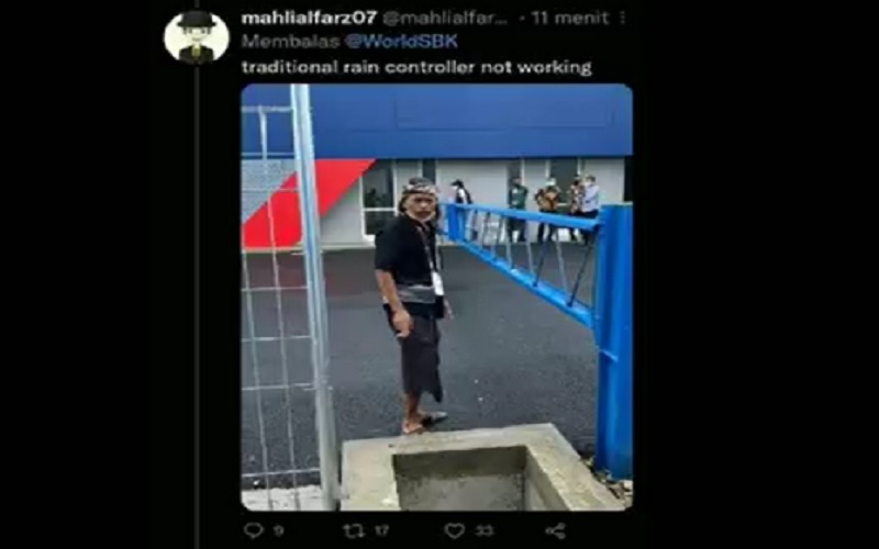 Disalahkan Netizen gegara WSBK Terhenti, Pawang Hujan di Lombok Lapor Polisi