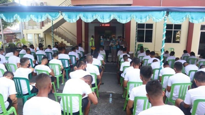 64 Peserta Lulus dalam Tahap I Penerimaan Calon Bintara Polri Polda Maluku Utara