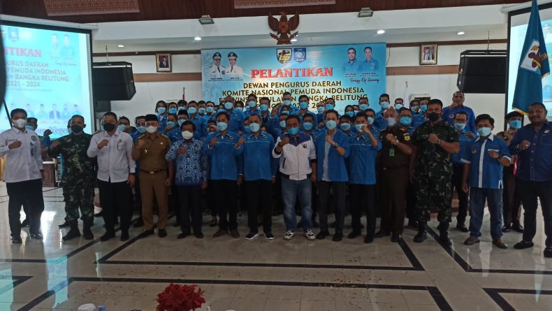 DPD KNPI Babel 2021-2024 Resmi Dilantik, Haris Singgung Logam Tanah Jarang
