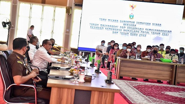 Jelang Libur Natal dan Tahun Baru, Edy Rahmayadi Kumpulkan Tokoh Masyarakat
