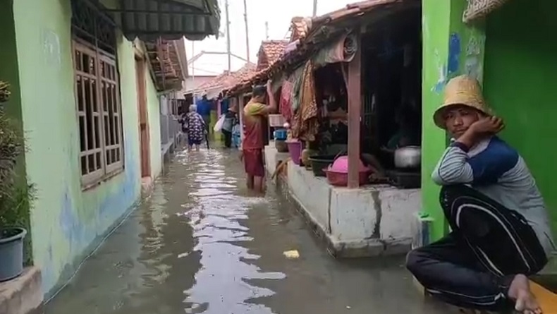 Ribuan Rumah di Kandanghaur Indramayu Terendam Banjir Rob
