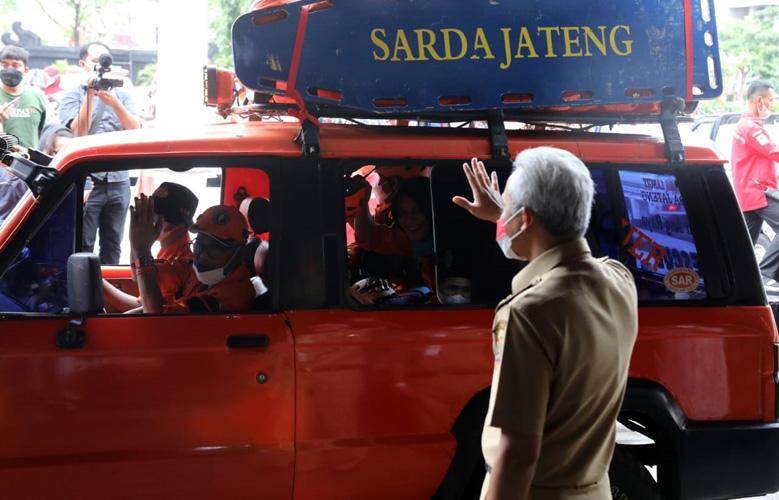 Pemprov Jateng Kirim Logistik dan Tim Relawan ke Lokasi Bencana Semeru