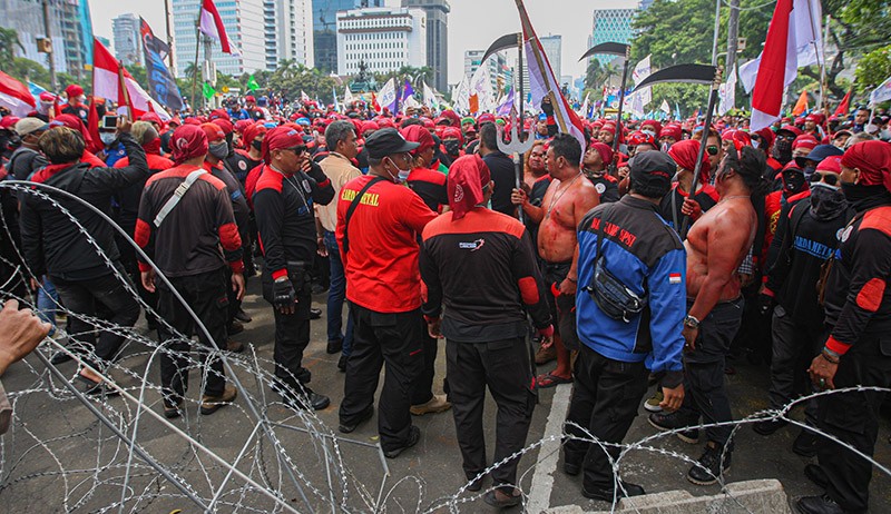 Demo Buruh Hari Ini, Polisi Rekayasa Lalin di Sekitar Istana Negara