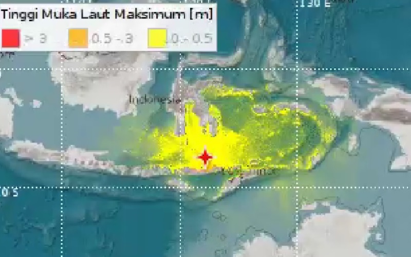 Update Gempa NTT M7,5: Tsunami 0,07 Meter Capai Marapokot