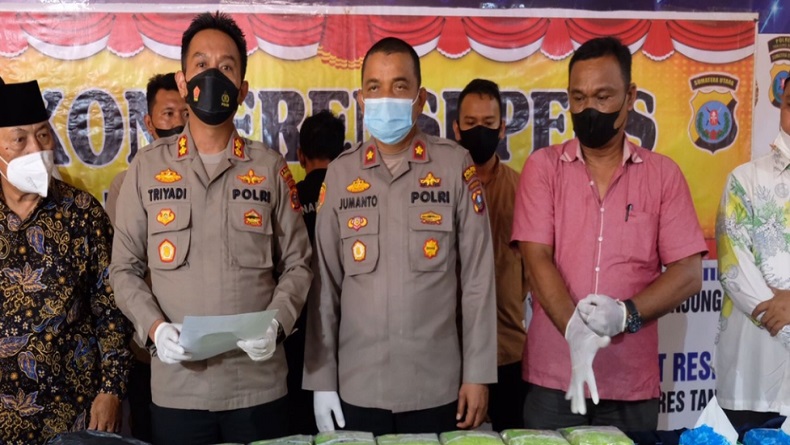 Simpan Puluhan Kilogram Sabu, Nelayan di Tanjungbalai Ditangkap Polisi