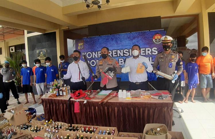 2 Pekan Operasi, Polres Bantul Amankan 19 Pelaku Kejahatan Jalanan 