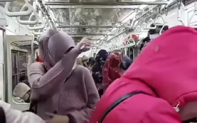 Viral Laron Penuhi Gerbong KRL, Begini Penjelasan KAI Commuter