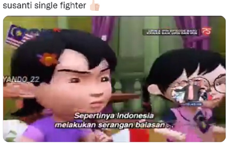 Susanti di Film Ipin Upin Trending Topic Twitter, Netizen Bahasa Piala AFF 