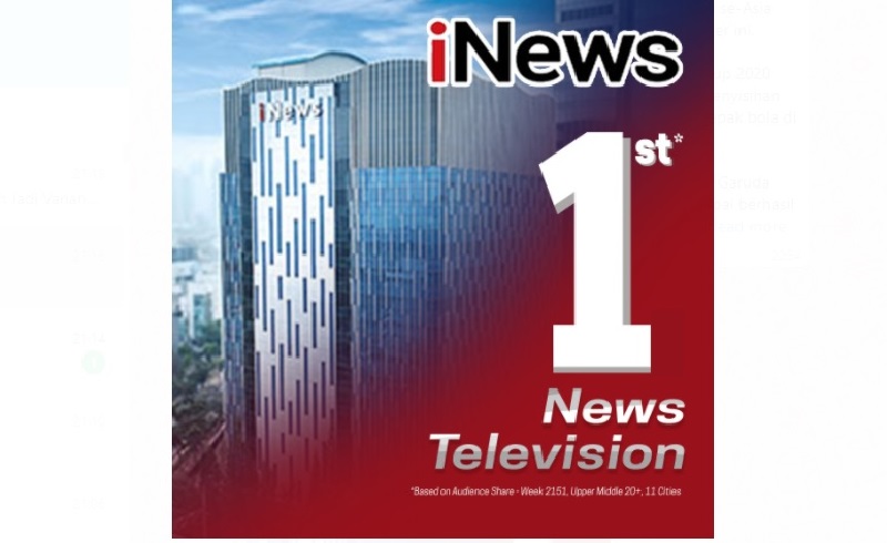 iNews Kembali Jadi Nomor Satu