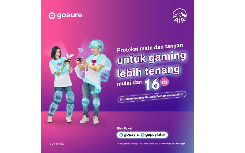 AIA bersama Gopay Hadirkan Asuransi Gamers dengan Premi Mulai dari Rp16 Ribu