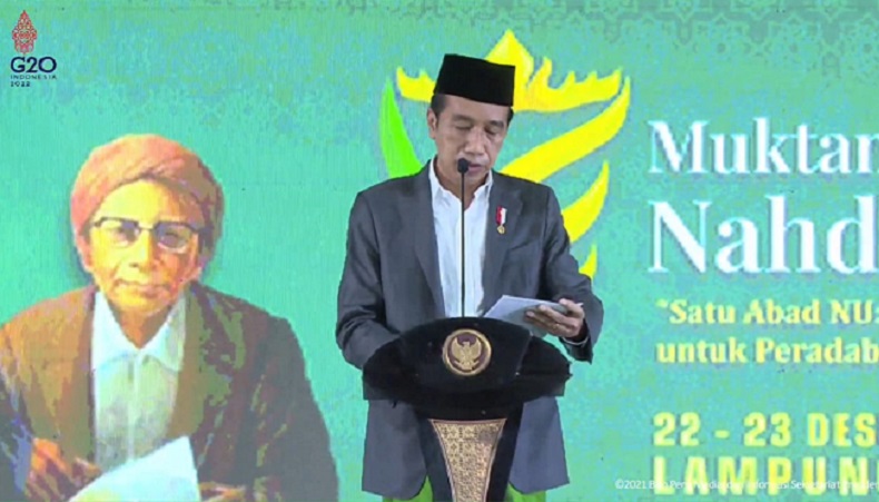 Buka Muktamar NU, Jokowi : Terima Kasih Terus Mengawal Toleransi hingga Pancasila