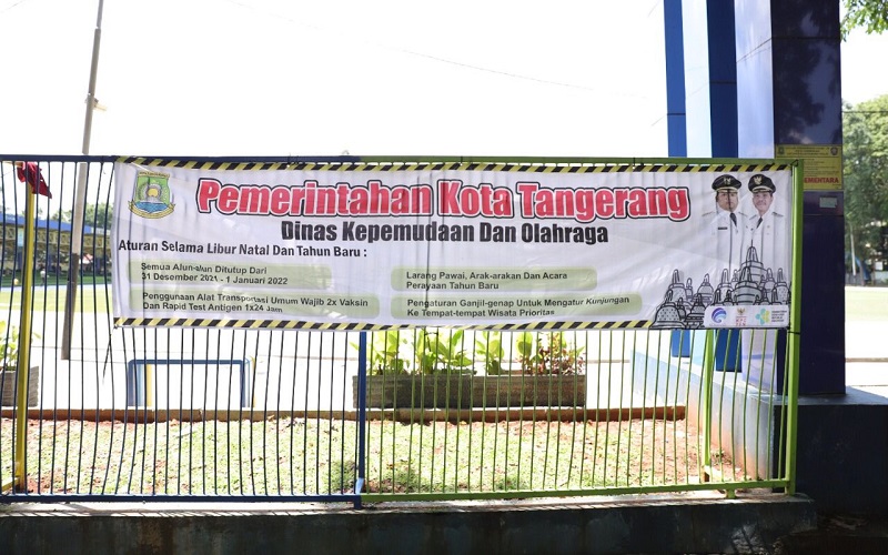 Cegah Kerumunan, Pemkot Tangerang Tutup Alun-Alun dan Taman saat Libur Nataru