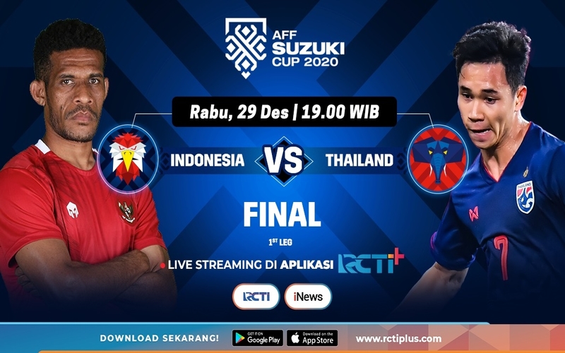 Link Live Streaming Indonesia Vs Thailand Final Piala AFF 2020 Gratis di RCTI+