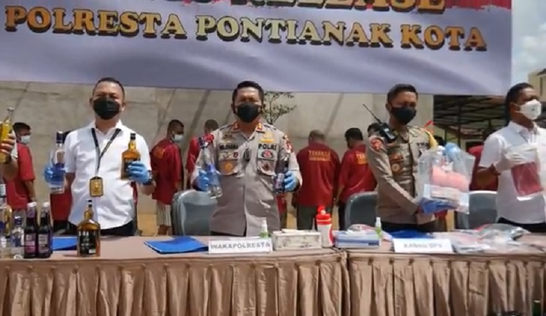 Angka Kriminalitas di Pontianak Menurun, Polresta Pontianak Selesaikan 1.077 Kasus