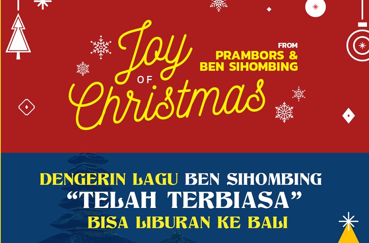 Rayakan Natal dan Tahun Baru, Prambors Adakan Joy of Christmas bareng Ben Sihombing!