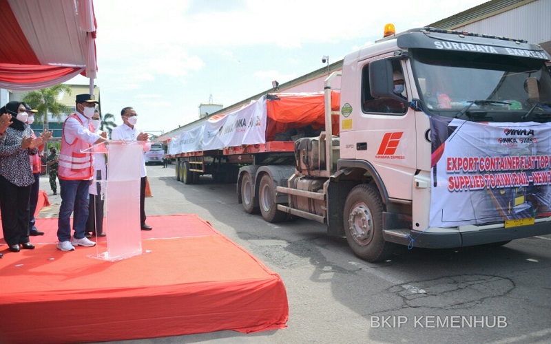 INKA Ekspor 262 Gerbong Kereta Barang ke Selandia Baru