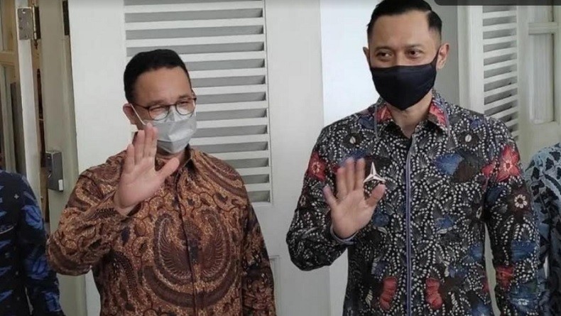 AHY Tiba-Tiba Temui Anies Baswedan di Balai Kota