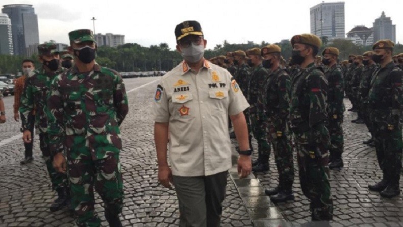 Kasus Covid-19 Naik, Anies Minta Warga Berdiam di Rumah Akhir Pekan Ini