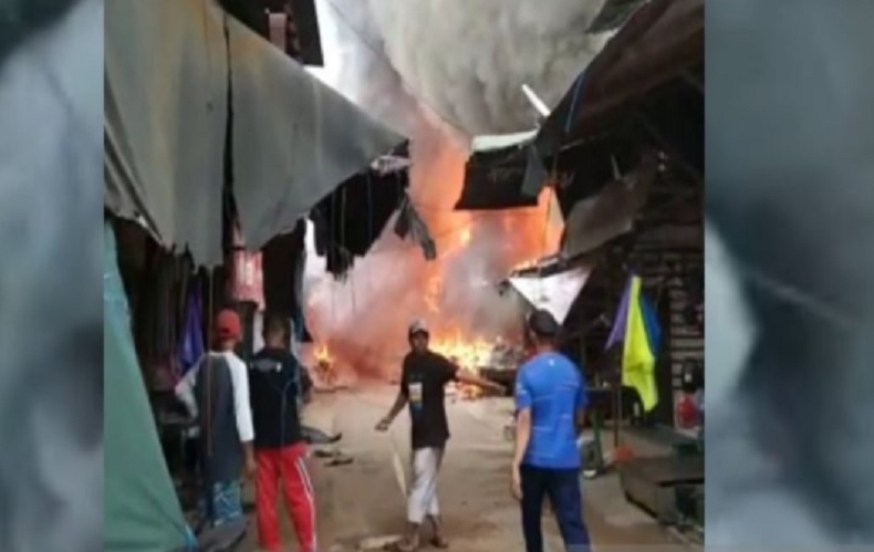 Kaget Lihat Rumahnya Terbakar, 1 Warga di Pasar Pundu Kotim Meninggal