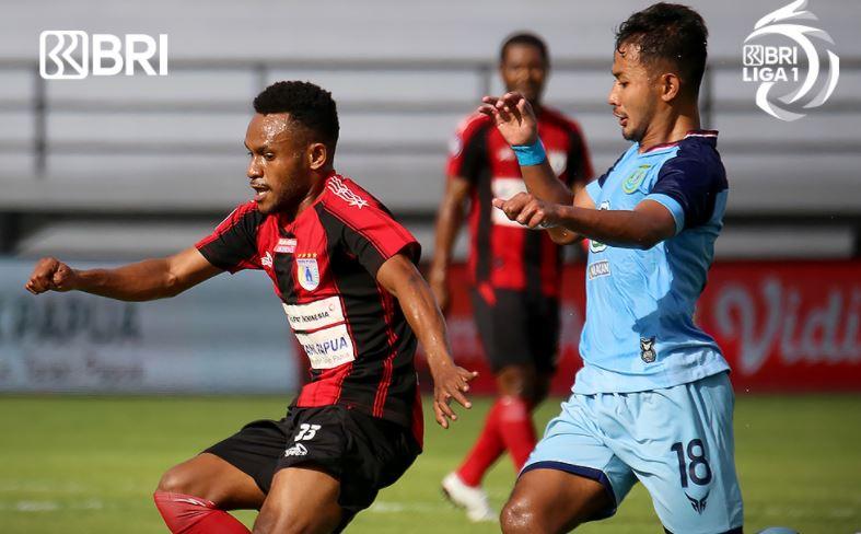 Hasil Liga 1: Top Skor PON Papua Cetak Gol Debut, Persipura Imbangi Persela 1-1
