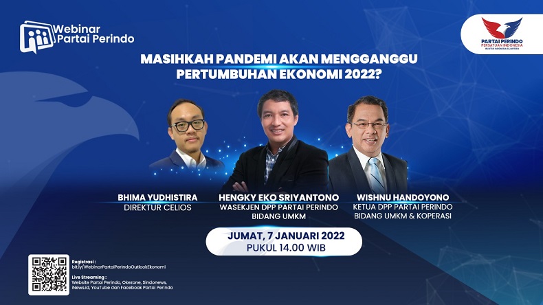 Berhadiah Jutaan Rupiah, Partai Perindo Gelar Webinar Proyeksi Ekonomi 2022 Pukul 14.00 Ini, Daftar di Sini!