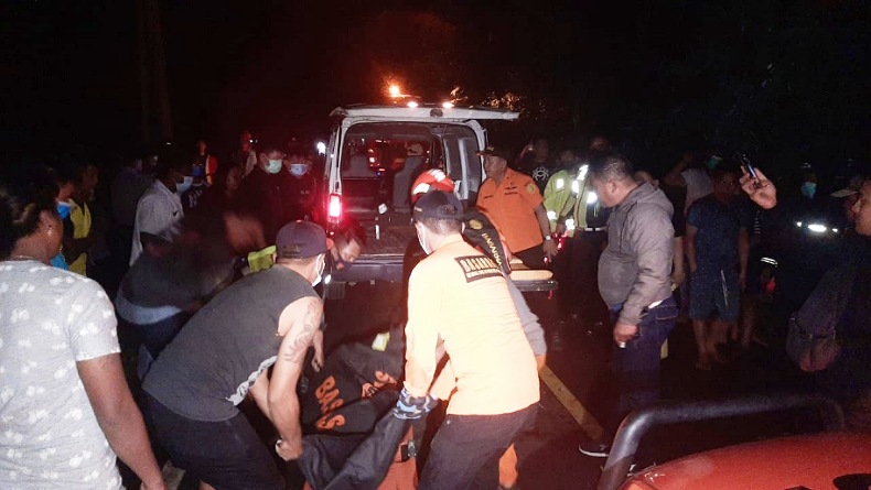 Pengendara Motor Tewas Tertimpa Longsor di Minahasa Utara