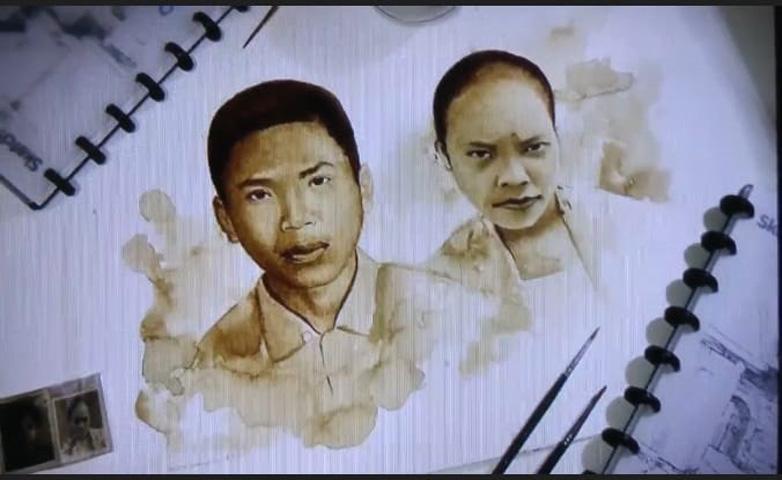   Unik, Pemuda di Kendal Ini Melukis dengan Ampas Kopi